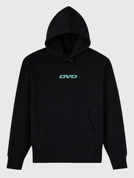 OVO x Marvel Wolverine Hoodie Hoodie unisex detail view 2 | Dash Racegear — OVO x Marvel Wolverine Black Hoodie featuring oversized fit and Marvel-inspired graphics, great for fans and fashion-forward wear.