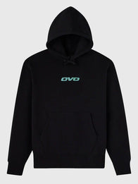 OVO x Marvel Wolverine Hoodie Hoodie unisex detail view 2 | Dash Racegear — OVO x Marvel Wolverine Black Hoodie featuring oversized fit and Marvel-inspired graphics, great for fans and fashion-forward wear.