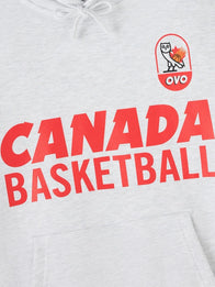 OVO Canada Basketball Hoodie Hoodie unisex detail view 5 | Dash Racegear — Octobers-Very-Own-x-Canada-Basketball-Fleece-Hoodie-in-Grey