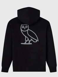 OVO x Marvel Mr. Fix It Hoodie Hoodie unisex detail view 2 | Dash Racegear — OVO x Marvel Mr. Fix It Black Hoodie with comfortable pullover style and eye-catching design, perfect for casual layering.