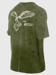 Los Angeles Dodgers New Era 2026 Armed Forces Day T-Shirt Shirt unisex detail view 2 | Dash Racegear — LA Dodgers New Era 2026 Armed Forces Day olive tee, unisex fit for casual sporty and military tribute wear.