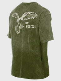 Los Angeles Dodgers New Era 2026 Armed Forces Day T-Shirt Shirt unisex detail view 2 | Dash Racegear — LA Dodgers New Era 2026 Armed Forces Day olive tee, unisex fit for casual sporty and military tribute wear.