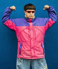 Oliver Tree Jacket Jacket unisex front product view | Dash Racegear — Alien Boy Oliver Tree Two-Tone Jacket