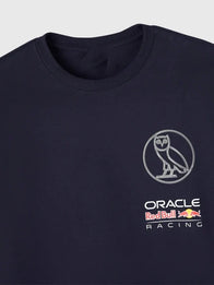 OVO x Oracle Red Bull Racing 2026 Long-Sleeve T-shirt Shirt unisex detail view 3 | Dash Racegear — 2026 RB21 long sleeve T-shirt combining OVO style with Oracle Red Bull Racing influence in a simple design.