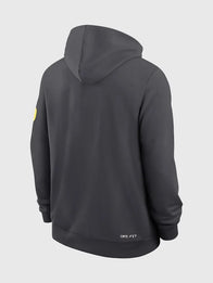 Oregon Ducks 2026 Nike Sideline Hoodie Hoodie unisex detail view 3 | Dash Racegear — Nike Oregon Ducks Standard Issue Dri-FIT hoodie blending premium performance with modern everyday wearability and collegiate style.