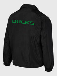 The Wild Collective Oregon Ducks Coaches Jacket Jacket unisex detail view 3 | Dash Racegear — Stay cozy and stylish in the Oregon Ducks Coaches Jacket, ideal for fans supporting their team outdoors.
