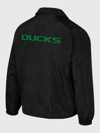 The Wild Collective Oregon Ducks Coaches Jacket Jacket unisex detail view 3 | Dash Racegear — Stay cozy and stylish in the Oregon Ducks Coaches Jacket, ideal for fans supporting their team outdoors.