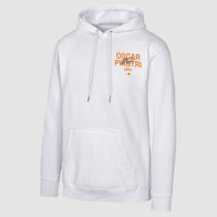 Oscar Piastri 81 White McLaren F1 Team Hoodie Hoodie unisex detail view 2 | Dash Racegear — Oscar Piastri McLaren F1 Hoodie – Bold & Sporty Look