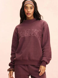 Parke Monochrome Varsity Mockneck Sweatshirt Sweatshirt unisex detail view 2 | Dash Racegear — 2026 Parke Monochrome Varsity Mockneck Sweatshirt, soft fleece and relaxed fit for casual or sporty outfits.