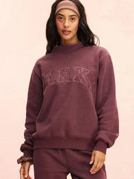 Parke Monochrome Varsity Mockneck Sweatshirt Sweatshirt unisex detail view 2 | Dash Racegear — 2026 Parke Monochrome Varsity Mockneck Sweatshirt, soft fleece and relaxed fit for casual or sporty outfits.