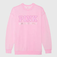 PINK x LoveShackFancy Crew Sweatshirt Sweatshirt unisex detail view 4 | Dash Racegear — PINK x LoveShackFancy Women’s Crew Sweatshirt – Everyday Elegance