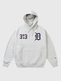 Palace x Detroit Tigers 2026 Hoodie Hoodie unisex detail view 3 | Dash Racegear — The 2026 Palace Skateboards x Detroit Tigers Pullover Hoodie combines skate aesthetics with a classic sports fashion vibe.