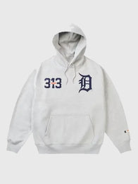 Palace x Detroit Tigers 2026 Hoodie Hoodie unisex detail view 3 | Dash Racegear — The 2026 Palace Skateboards x Detroit Tigers Pullover Hoodie combines skate aesthetics with a classic sports fashion vibe.