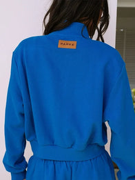 Parke Summerland Zip Up Jacket Jacket unisex detail view 6 | Dash Racegear — Parke mockneck zip bomber jacket from 2026 Summerland collection offering soft feel and simple modern look.