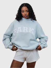 Parke Bridal Varsity Mockneck Sweatshirt Sweatshirt unisex detail view 4 | Dash Racegear — Blue Parke 2026 bridal mockneck fleece sweatshirt, ideal for relaxed and stylish outfits.
