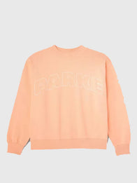 Parke x Target Mockneck Peach Sweatshirt Sweatshirt unisex detail view 4 | Dash Racegear — Target x Parke peach mockneck sweatshirt, relaxed fit pullover for stylish and soft streetwear looks.
