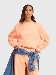 Parke x Target Mockneck Peach Sweatshirt Sweatshirt unisex detail view 2 | Dash Racegear — Women’s Parke x Target peach sweatshirt, mockneck design for cozy and modern casual outfits.