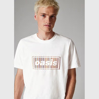 Paul Smith x Oasis White Stripe Logo T-Shirt Shirt unisex detail view 3 | Dash Racegear — Oasis x Paul Smith White Stripe Logo Designer Shirt