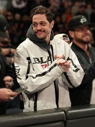 Pete Davidson Monday Night RAW Leather Jacket Leather Jacket unisex detail view 2 | Dash Racegear — Pete Davidson Leather Jacket – Trendy RAW Fan Gear