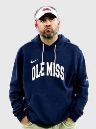 Pete Golding Ole Miss Hoodie Hoodie unisex detail view 8 | Dash Racegear — Celebrate college football in style with the Pete Golding Ole Miss Navy Nike Hoodie, ideal for casual fan looks.