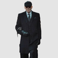 MobLand Conrad Harrigan Black Coat Jacket unisex detail view 3 | Dash Racegear — Conrad Harrigan’s Black Coat – MobLand Movie Fashion