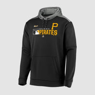 Pittsburgh Pirates Majestic Black Hoodie Hoodie unisex detail view 2 | Dash Racegear — The Majestic Pirates hoodie delivers laid-back vibes with sharp team branding.