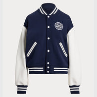 Ralph Lauren US Open Baseball Jacket Jacket unisex front product view | Dash Racegear — front image of Polo Ralph Lauren 20th Anniversary US Open Varsity