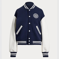 Ralph Lauren US Open Baseball Jacket Jacket unisex front product view | Dash Racegear — front image of Polo Ralph Lauren 20th Anniversary US Open Varsity