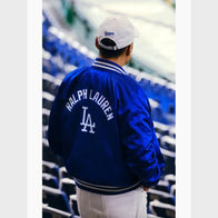 MLB Tokyo Series Polo Ralph Lauren Dodgers Satin Jacket Jacket unisex detail view 4 | Dash Racegear — Stylish Dodgers Tokyo Series Satin Jacket by Polo Ralph Lauren