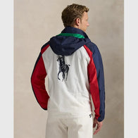 Ralph Lauren US Open Umpire Hooded Jacket Jacket unisex detail view 3 | Dash Racegear — Polo Ralph Lauren x US Open 20th anniversary navy hooded umpire jacket.