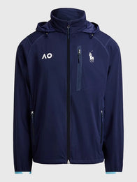 Polo Ralph Lauren Australian Open Ballperson Jacket Jacket unisex detail view 5 | Dash Racegear — Australian US Open Ballperson Jacket by Polo Ralph Lauren in navy blue, ideal for active tournament wear.