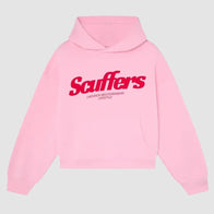 Scuffers Pop Light Pink Hoodie Hoodie unisex front product view | Dash Racegear — Scuffers Pop Hoodie – Light Pink Pullover for Effortless Fashion