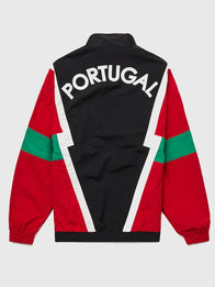 Portugal 1990 Retro Football Jacket Jacket unisex detail view 2 | Dash Racegear — Relive Portugal's football legacy with this Copa Football 1990 retro multicolor jacket made for everyday fashion.