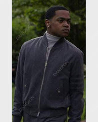 Power Book II Ghost S02 Tariq St Patrick Grey Wool Jacket Jacket unisex detail view 2 | Dash Racegear — Tariq St Patrick Grey Wool Jacket