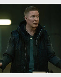 Power Book IV Force Tommy Egan Hooded Vest Jacket unisex front product view | Dash Racegear — Power Book IV Force Joseph Sikora Black Hooded Vest