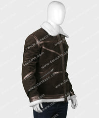 Power 50 Cent Shearling Jacket Jacket unisex detail view 3 | Dash Racegear — Power 50 Cent Brown Shearling Jacket