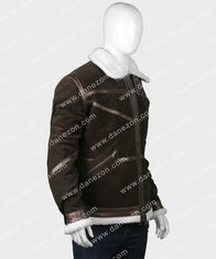 Power 50 Cent Shearling Jacket Jacket unisex detail view 3 | Dash Racegear — Power 50 Cent Brown Shearling Jacket