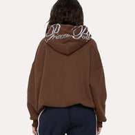 Princess Polly Script Text Graphic Hoodie Hoodie unisex detail view 2 | Dash Racegear — Graphic Hoodie Drop – Princess Polly Script Text Style