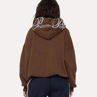 Princess Polly Script Text Graphic Hoodie Hoodie unisex detail view 2 | Dash Racegear — Graphic Hoodie Drop – Princess Polly Script Text Style
