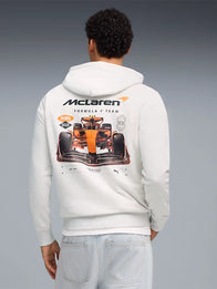 Puma x Mclaren Racing Graphic Hoodie Hoodie unisex detail view 4 | Dash Racegear — Puma x McLaren Racing hoodie with eye-catching graphics, relaxed fit ideal for streetwear and race-day fans.