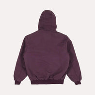 Mens Purple Carhartt Hooded Jacket Jacket unisex detail view 3 | Dash Racegear — Carhartt men's zip up purple hooded jacket