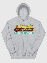 Quality Learing Center Hoodie Hoodie unisex detail view 3 | Dash Racegear — Wear the Quality Learning Center Grey Pullover Hoodie for a cozy, relaxed look suited to school and everyday life.