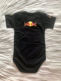 Red Bull Racing F1 Baby romper 100% cotton Black - baby romper image 3