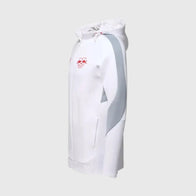 Red Bull Puma Evostripe Hooded Jacket Jacket unisex detail view 3 | Dash Racegear — Side view of Red Bull Puma hooded jacket with performance cut