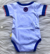 Real Madrid 1st Away soccer jersey white baby romper 100% cotton - baby romper image 2