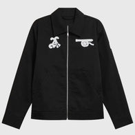 Arsenal N7 Pre-Historic Jacket Jacket unisex front product view | Dash Racegear — Arsenal Pre-Historic N7 Graphic Detail Luxury Jacket
