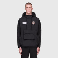 Aston Villa adidas SPZL F.C. Smock Jacket Jacket unisex front product view | Dash Racegear — Stylish Aston Villa SPZL smock jacket blending sport and fashion