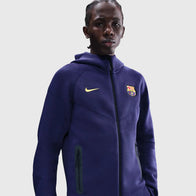 Barça Nike Tech Fleece Jacket Jacket unisex detail view 2 | Dash Racegear — Nike Tech Fleece performance jacket designed for Barça fans