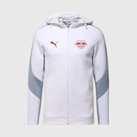 Red Bull Puma Evostripe Hooded Jacket Jacket unisex front product view | Dash Racegear — Red Bull Racing Puma Evostripe Hooded Jacket with dynamic fit