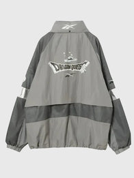 Reebok × Dragon Quest Track Jacket Jacket unisex detail view 2 | Dash Racegear — 2026 Dragon Quest x Reebok Unisex Detachable Hood Track Jacket with lightweight comfort and versatile everyday streetwear style.